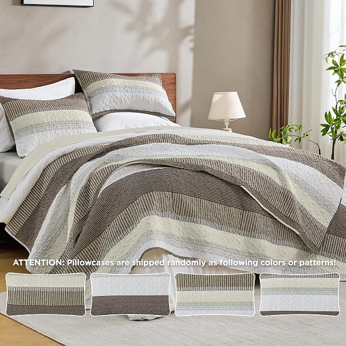 King Size Quilt Set Mocha - Image 3