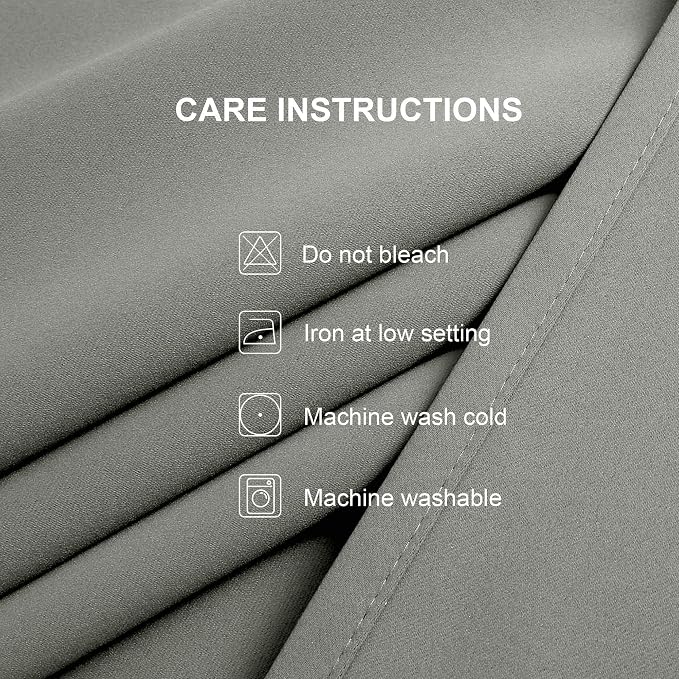 CUCRAF Blackout Curtains Thermal Insulated Room Darkening Drapes - Image 7