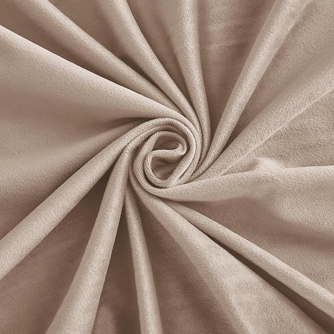 RYB HOME Velvet Curtains 120 inches Length, Back Tab & Rod Pocket Soft Fabric - Image 5