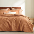 Bedsure King Size Quilt, Lightweight Comforter Set, Hazel Brown Bedspread | by Unknown