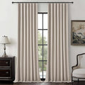 Full Blackout Taupe 100 Inch Long Curtains by QJMYDECO
