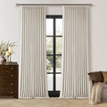 92 Inch Long Pinch Pleated Blackout Curtains Natural by Twodrapes