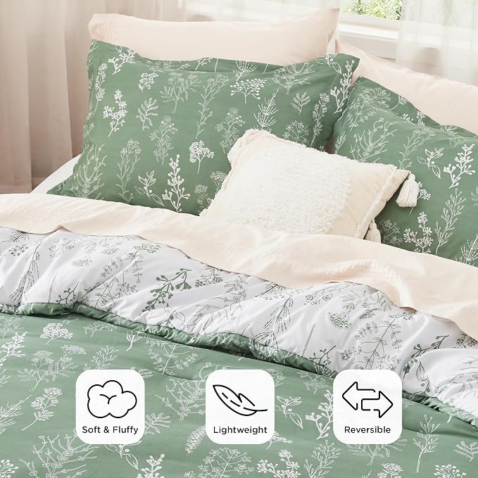 Bedsure Green Full Comforter Set - Image 3