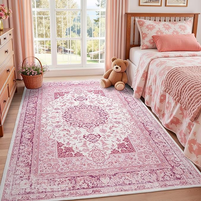 Macgace Washable Vintage Area Rug by Macgace