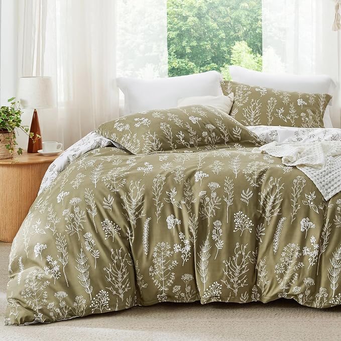 Bedsure Olive Green King Comforter Set by Unknown