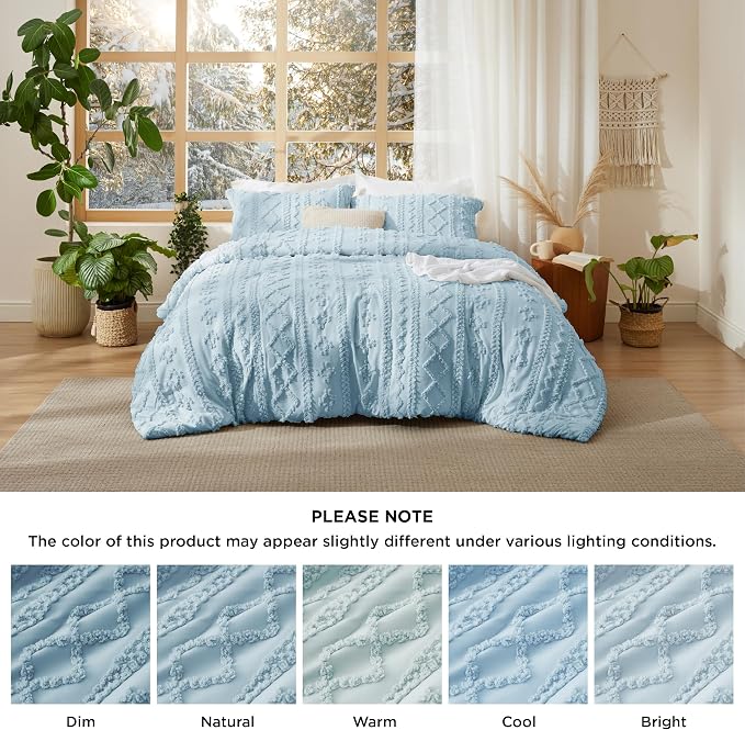 Bedsure Tufted Boho Comforter Set Queen Size - Image 7