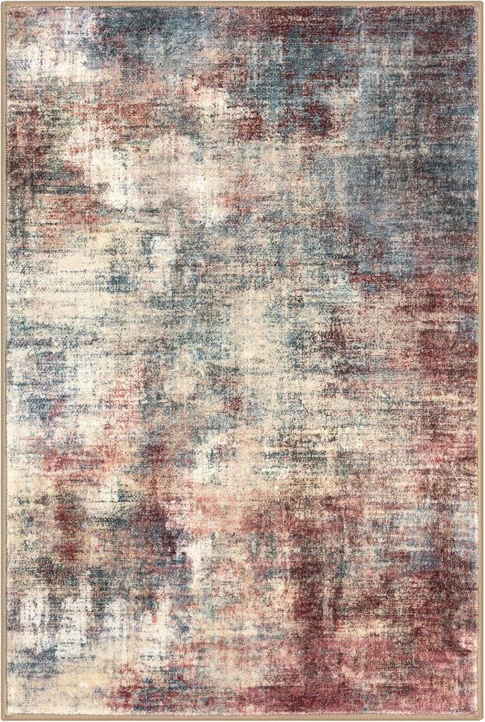 Small Abstract Area Rug 2x3 Ft Entryway Rugs Washable Door Mat Indoor Entrance - Image 10