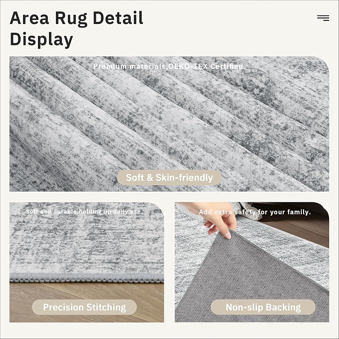 Soalmost Hallway Runner Rug 2'6"x10' Non-Slip Runners - Image 7