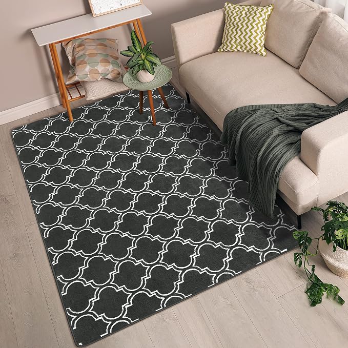 Chicrug 4x6 Shag Geometric Modern Area Rug - Image 4