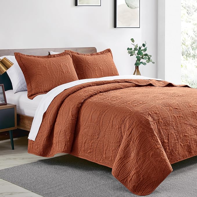 Love's cabin Quilts for Full Bed Umber Bedspreads Bedding Set - Image 2
