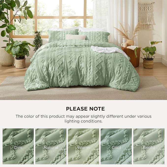 Bedsure Tufted Boho Comforter Set Full Size - Image 9