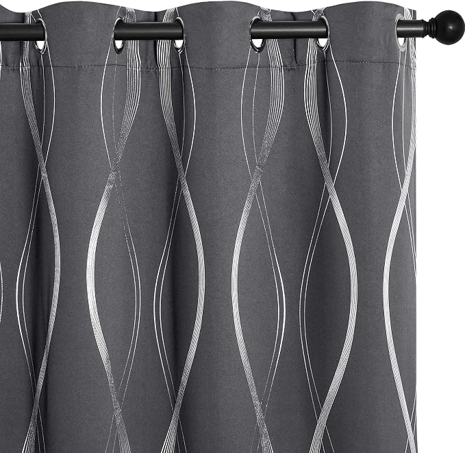 NICETOWN Bedroom Small Blackout Curtain Panels, Window Treatment Thermal by NICETOWN