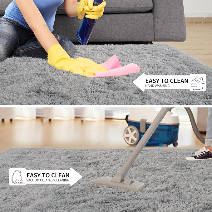 Super Soft Fluffy Rugs for Living Room, Area Rugs 8x10 for Bedroom, Modern - Image 7