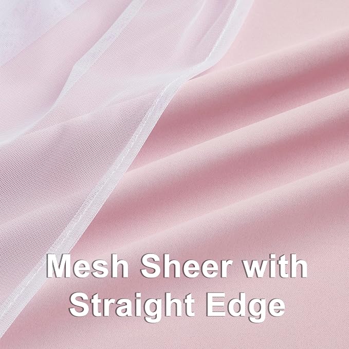 Bujasso Pink Blackout Curtains - Image 4