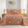 VAPUTAR 100% Cotton Face Quilts Queen Size, Queen Quilt Bedding Set | Bohemian by VAPUTAR