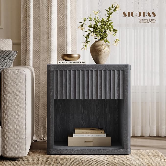SICOTAS Night Stand Set of 2 Nightstands - Image 7