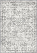 Area Rug Living Room: 5x5 Modern Washable Soft Carpet Black Grey | by FXRHLP