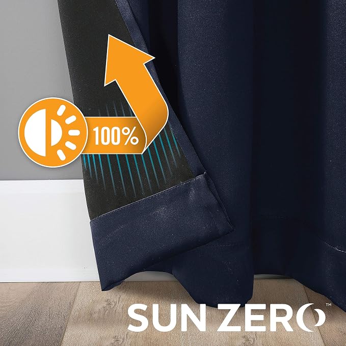 Sun Zero Nordic 2-pack Theater Grade Extreme 100% Blackout Grommet Curtain - Image 5