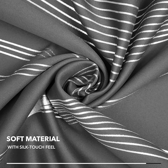 Deconovo Curtains for Living Room, Pattern Blackout Curtains 90 Inches Long | - Image 7