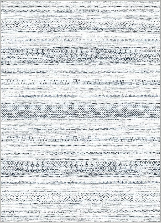 Nakagishi 8x10 Area Rugs Living Room: Washable Boho Large Neutral Soft - Image 8