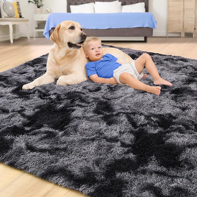 Area Rugs 10x14 for Living Room, Super Soft Fluffy Rugs for Bedroom, Modern - Image 4