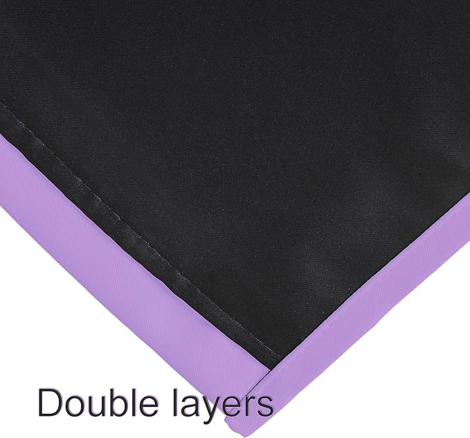 100% Blackout Curtains 52 x 72 Inch/Lavender Curtains 2 Panels - Image 8