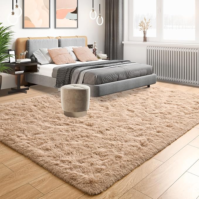 Super Soft Fluffy Rugs for Living Room, Shag 6x9 Area Rugs for Bedroom - Image 3