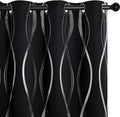 NICETOWN Black Out Curtains for Small Window, 2 Panels, 42 inches Wide by 48 by NICETOWN