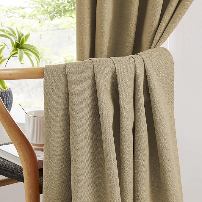 102 Inch Linen Blackout Curtains - Image 5