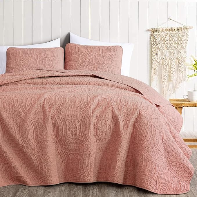 Chezmoi Collection Austin 3-piece Oversized Bedspread Coverlet Set | Oversized - Image 2