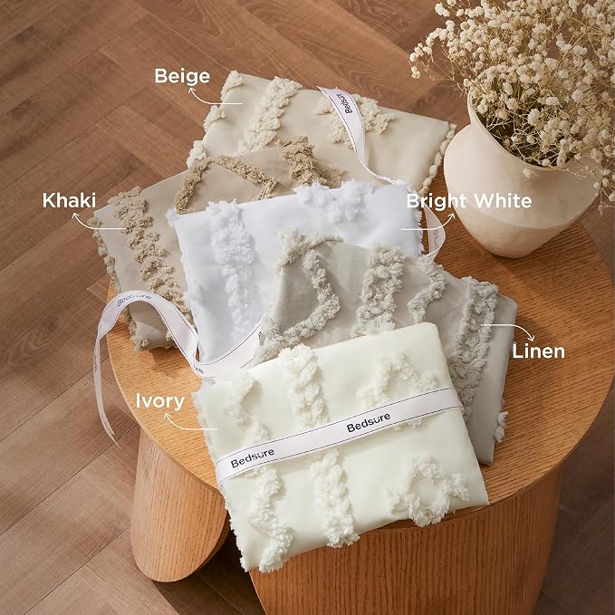 Bedsure Tufted Boho Comforter Set Full Size - Image 5