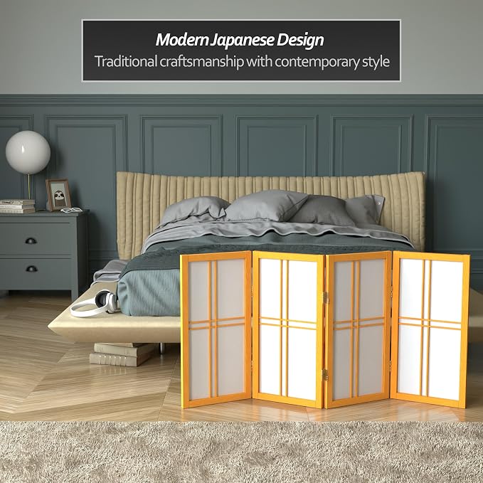 2 ft. Short Desktop Double Cross Shoji Screen - Image 3