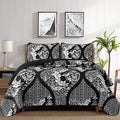 DJY Damask Quilt Set California King, Lightweight Bedding Set 3 Pcs, All Season by HOME