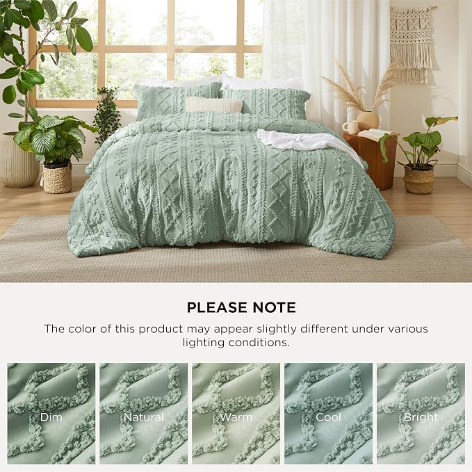 Bedsure Tufted Boho Comforter Set Full Size - Image 7