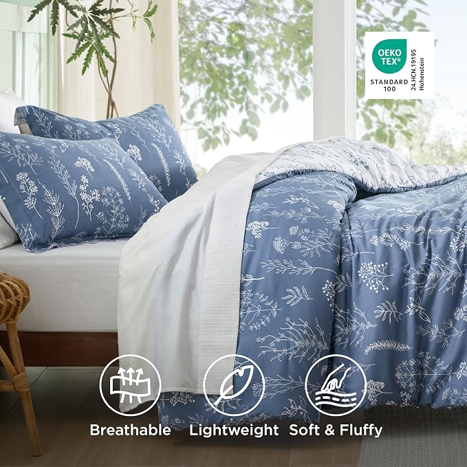 Bedsure Infinity Blue Full Comforter Set - Image 4
