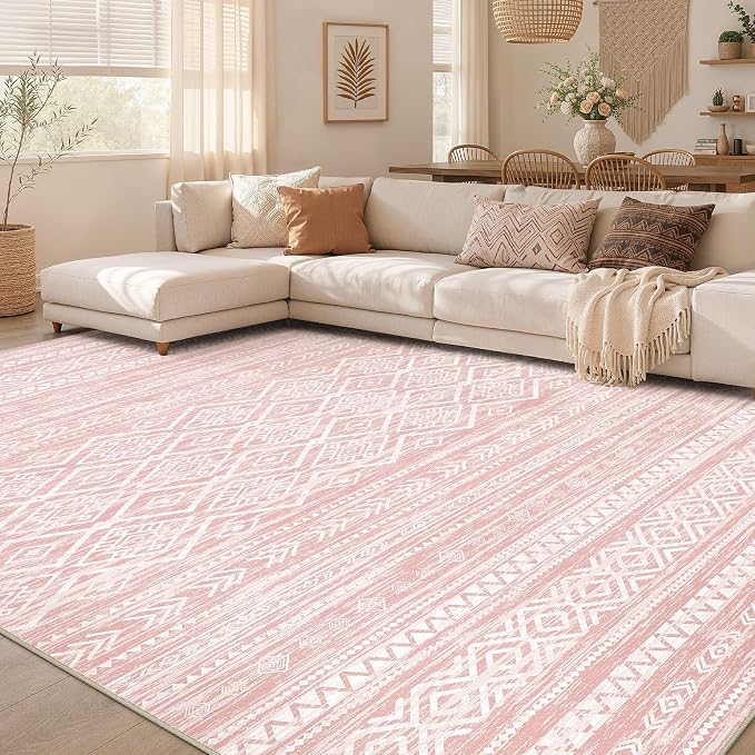 Nakagishi Area Rug Living Room Rugs: 9x12 Large Soft Machine Washable Boho - Image 7