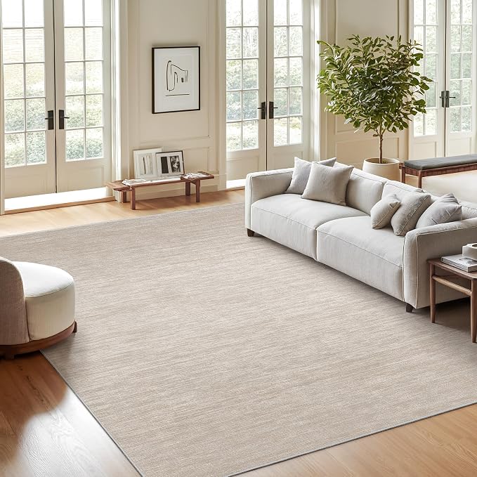 8x10 Area Rugs for Living Room, Large Washable Rug Non Slip, Thin & Lighweight - Image 3