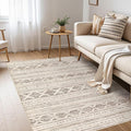 Nakagishi Boho 4x6 Area Rug Living Room Rugs Machine Washable Dark Brown | Soft by NakagishiAreaRug