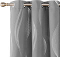 Deconovo Curtains for Living Room, Pattern Blackout Curtains 63 Inches Long | by Unknown
