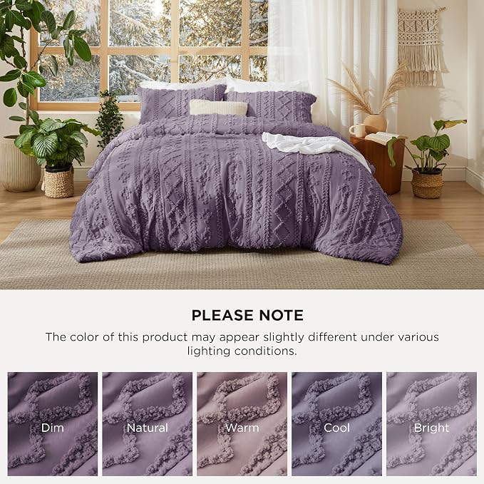 Bedsure Tufted Boho Comforter Set Twin Size - Image 8