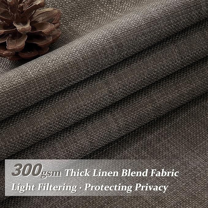 Memory Shape Pinch Pleated Blackout 86 Inch Bedroom Curtains 2 Panels Set - Image 2