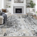 8x10 Area Rugs for Living Room Washable Bedroom Dining Room Black Grey Gold | by Aelenmu