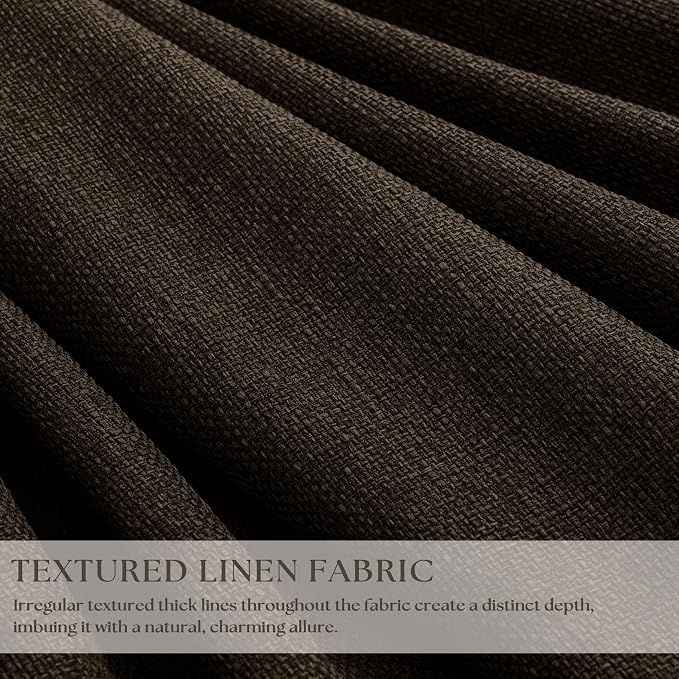 Dark Chocolate 96 Inch Blackout Pinch Pleated Curtains 2 Panels | - Image 4