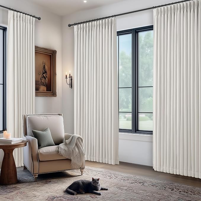 Pinch Pleated Extra Long Blackout 132 Inch Curtains - Image 8
