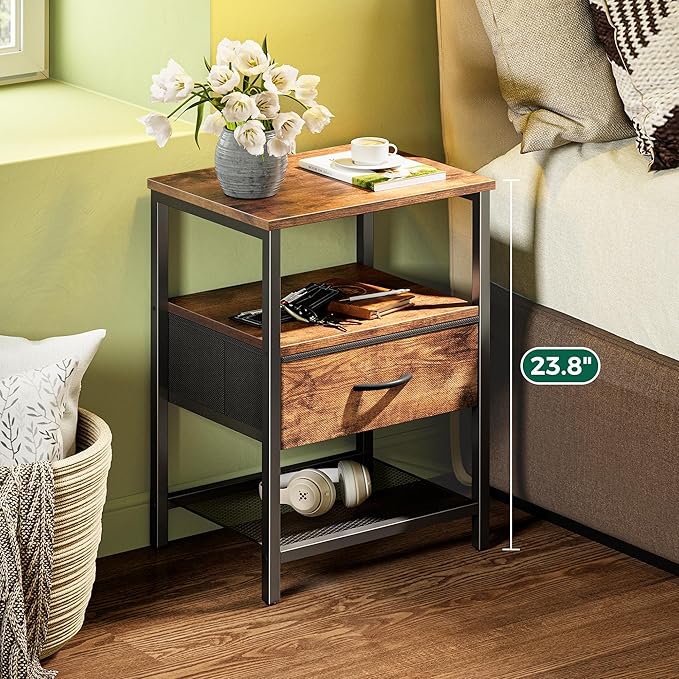 Huuger Nightstand Set of 2, Night Stand - Image 2