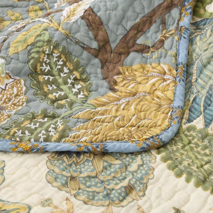 Etwel 100% Cotton Patchwork King Size Quilt Set - Image 9