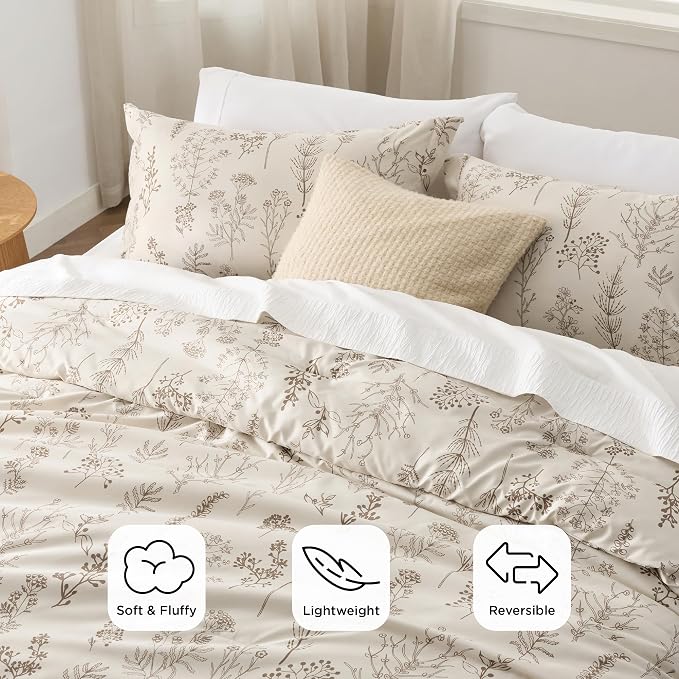 Bedsure Natural Twin/Twin XL Comforter Set - Image 3