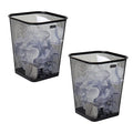 Mind Reader Mesh Trash Can, Waste Paper Basket, Metal Mesh, 9.75"L x 9.75"W x by MindReader