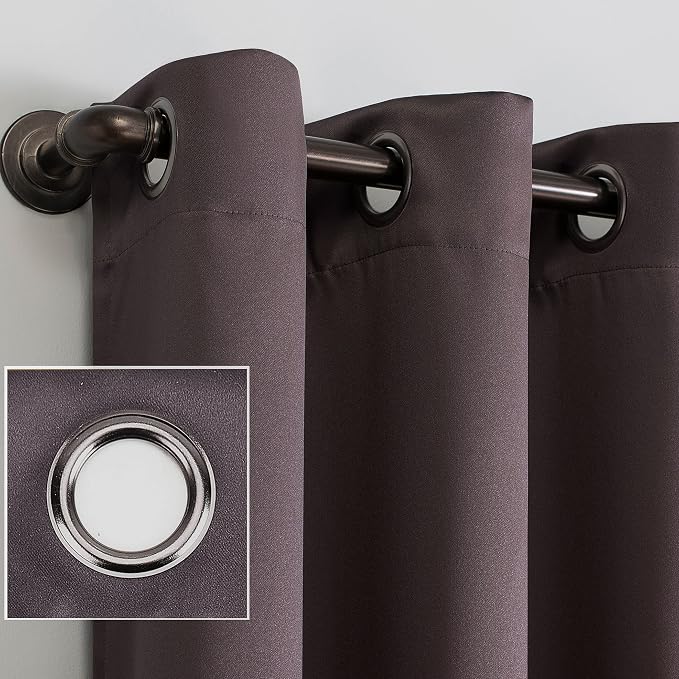 Sun Zero Nordic 2-pack Theater Grade Extreme 100% Blackout Grommet Curtain - Image 2