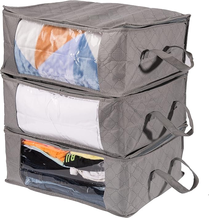 Amazon Basics Foldable Large Clothes Storage Bags - Image 5